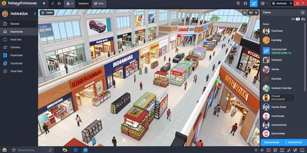 Screenshot level dengan lingkungan yang indah dan penuh warna.