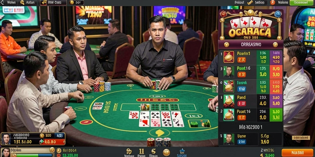 Leaderboard menunjukkan peringkat pemain secara real-time.